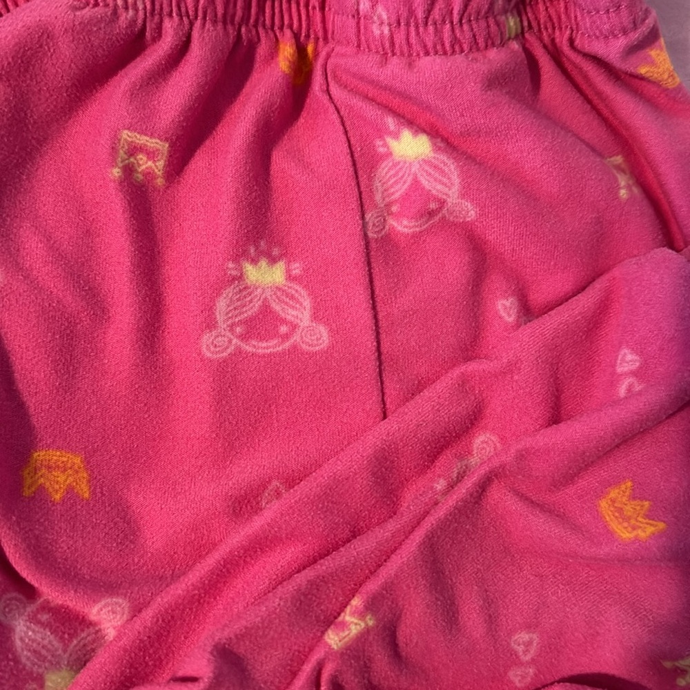 Pink Pajama Set with Princess Theme - Picture 3 of 3